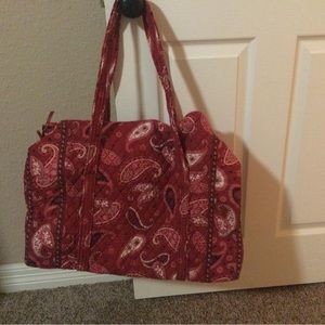Vera Bradley large duffel bag.